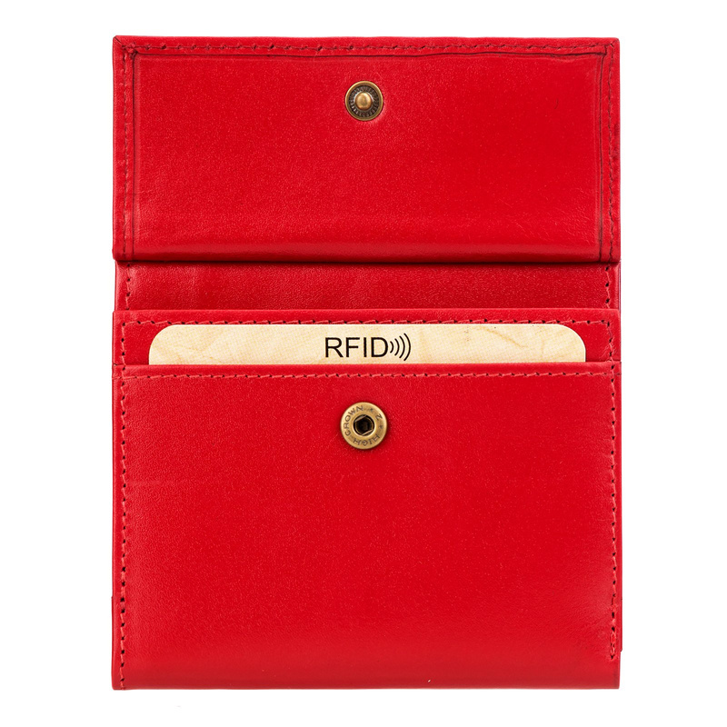 EL FORREST damska portmonetka skóra naturalna mały portfel system RFID