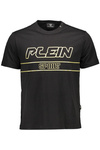 T-SHIRT MĘSKI Z KRÓTKIM RĘKAWEM PLEIN SPORT CZARNY