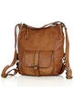 Torba skórzana dla wymagających z opcją plecak old school leather bag - MARCO MAZZINI camel