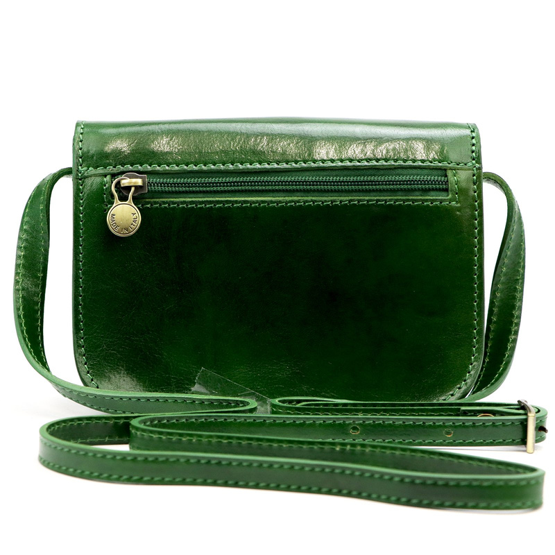 Florence Skórzana listonoszka na ramię 3 komory zamykana klapą elegancka