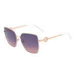 Okulary GUESS GF6183-5828W. Okulary przeciwsłoneczne, Kolor złoty. Kobieta.