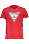 GUESS JEANS MĘSKI T-SHIRT Z KRÓTKIM RĘKAWEM CZERWONY