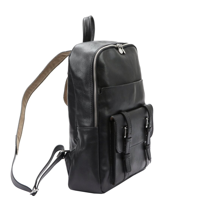 Florence Duży praktyczny damski plecak miejski skóra naturalna kieszenie