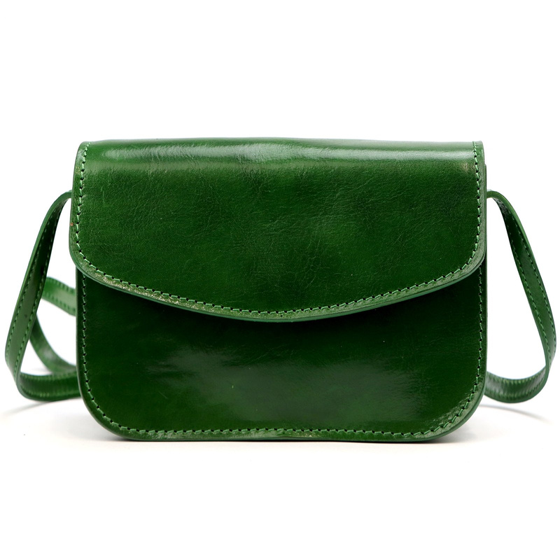 Florence Skórzana listonoszka na ramię 3 komory zamykana klapą elegancka