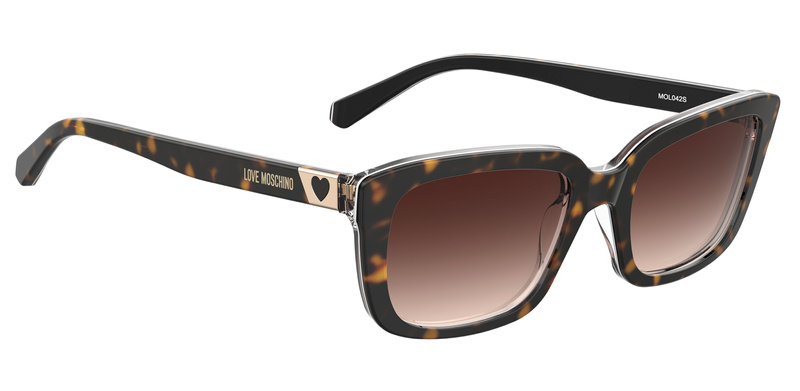 Damskie okulary przeciwsłoneczne Love Moschino MOL042S086F3H