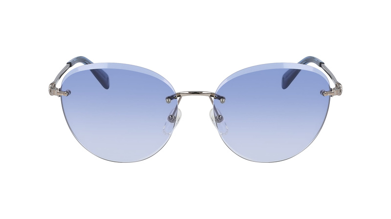 Okulary LONGCHAMP LO128S-719. Okulary przeciwsłoneczne, Kolor niebieski złoty. Kobieta.