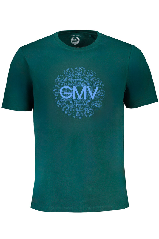 GIAN MARCO VENTURI ZIELONY T-SHIRT MĘSKI Z KRÓTKIM RĘKAWEM