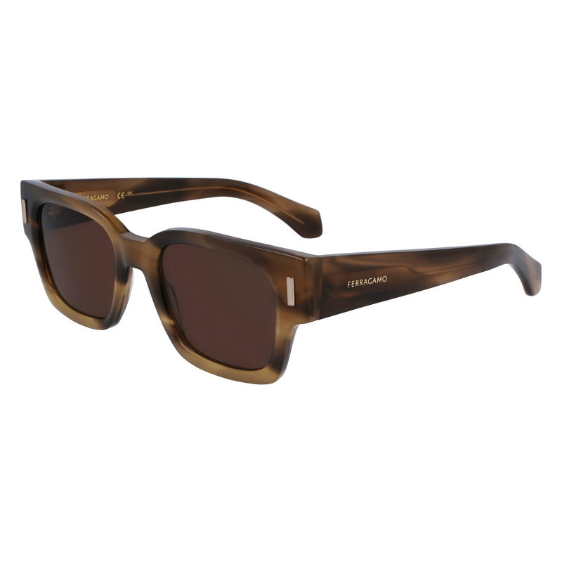 Okulary FERRAGAMO SF2010S-319. Okulary przeciwsłoneczne, Kolor brązowy. Mężczyzna.