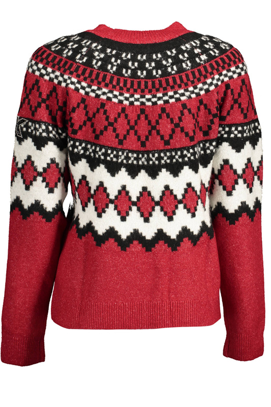 DESIGUAL SWETER DAMSKI CZERWONY
