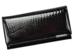 Lakierowany damski portfel z naturalnej skóry Jennifer Jones 5289-2