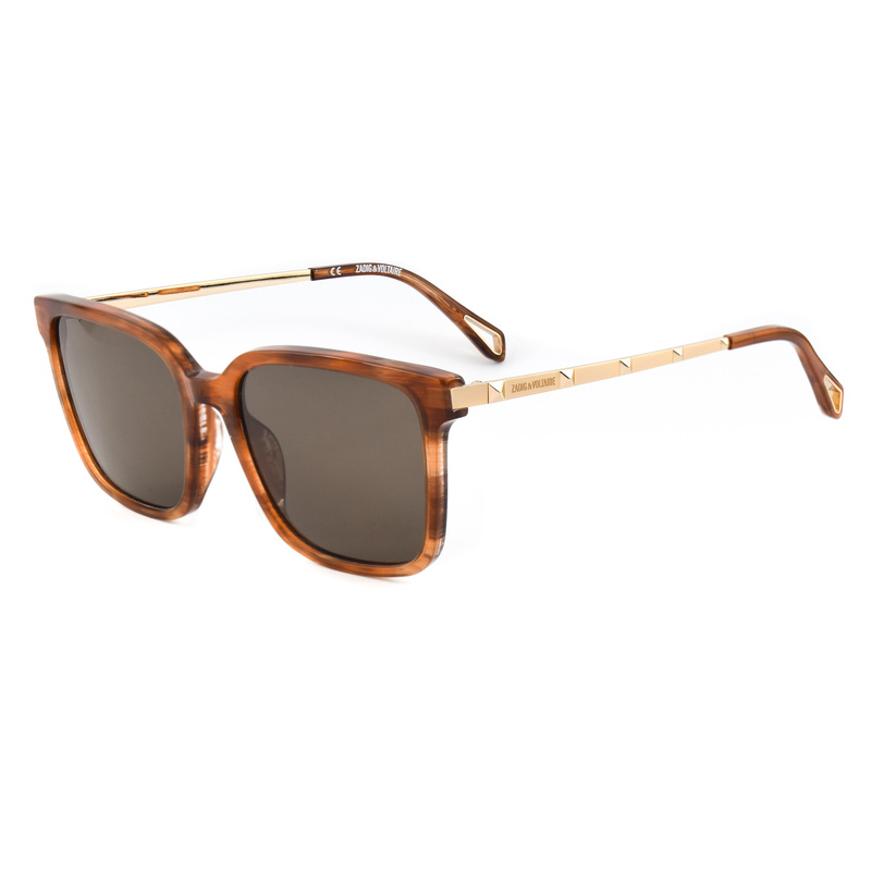 Okulary ZADIG&VOLTAIRE SZV308-5507LC. Okulary przeciwsłoneczne, Kolor brązowy. Kobieta.