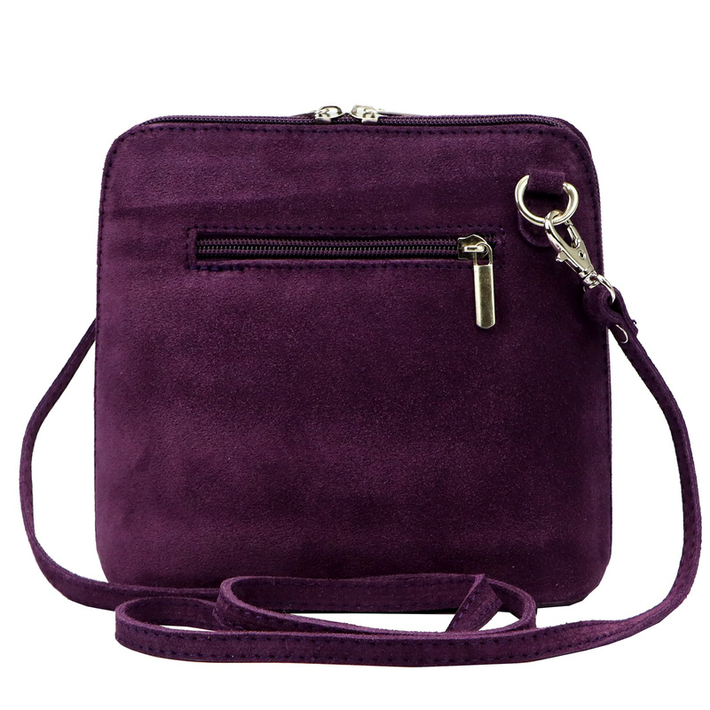 Barberinis Zamszowa skórzana mała damska listonoszka z organizerem na ramię