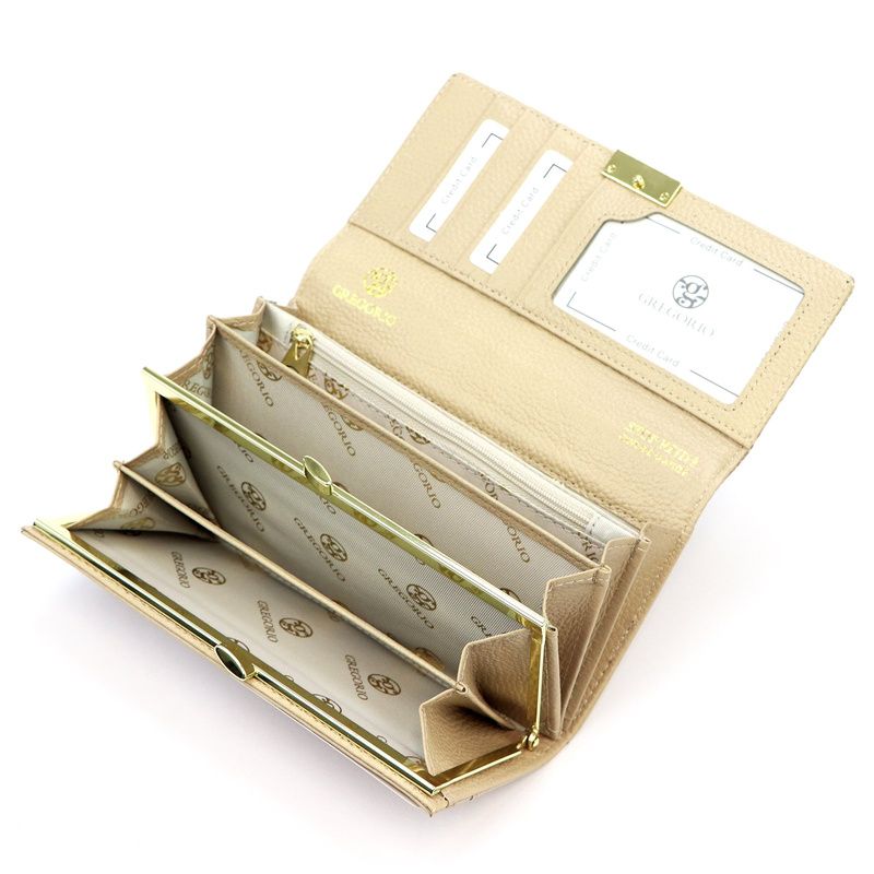 Stylowy Damski portfel motyw skóra węża Gregorio