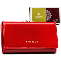 Skórzany damski portfel Peterson PTN 55020-SGN