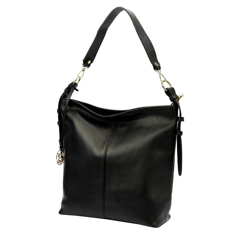 Gregorio pojemna damska torebka na ramię skóra naturalna shopperbag