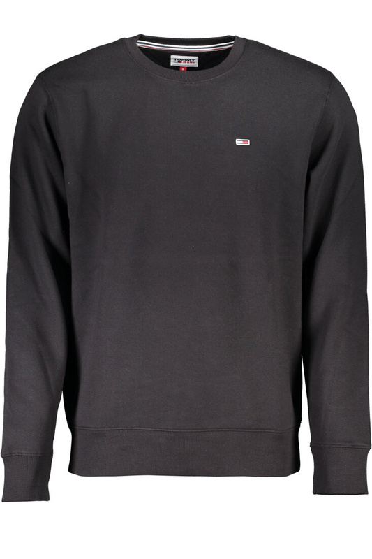 CZARNA BLUZA MĘSKA TOMMY HILFIGER BEZ ZAMKA