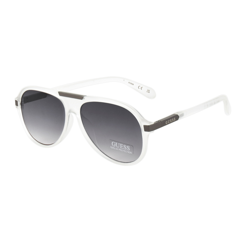 Okulary GUESS GF0237-27B. Okulary przeciwsłoneczne, Kolor przezroczysty. Mężczyzna.
