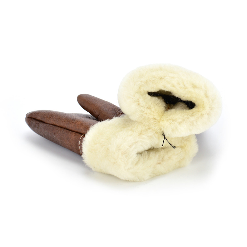 Ciepła damska rękawiczka z jednym palcem, kożuchowa Podhale