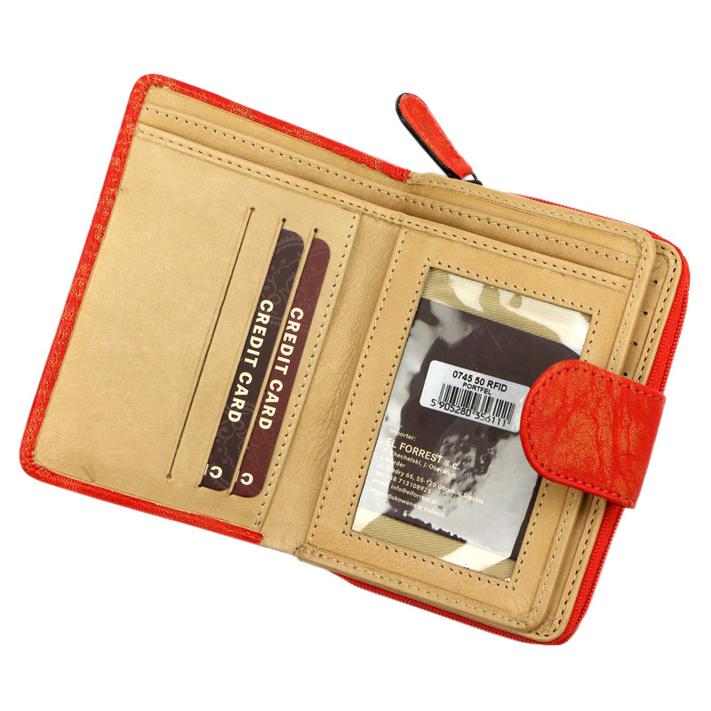 Mato Grosso damski portfel skóra naturalna rozbudowany przegrody RFID