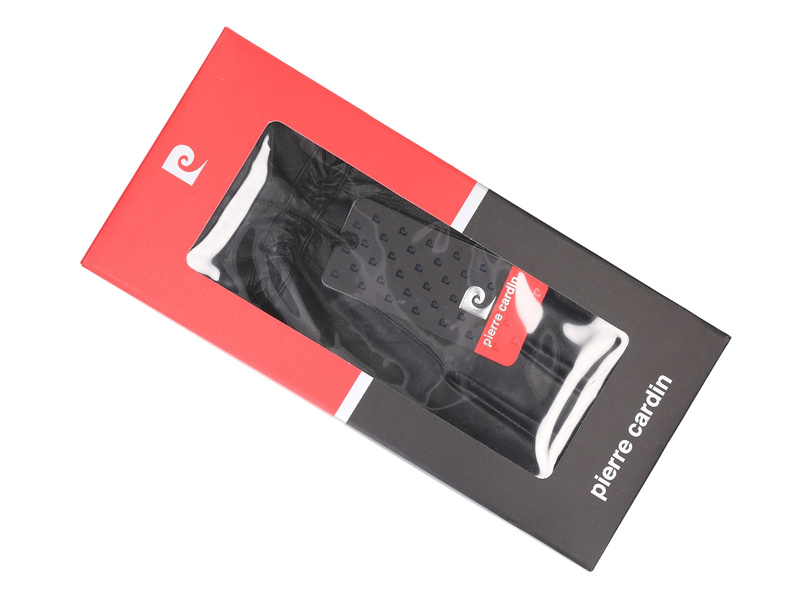 Pierre Cardin męskie rękawiczki skóra naturalna pięciopalczaste ciepłe