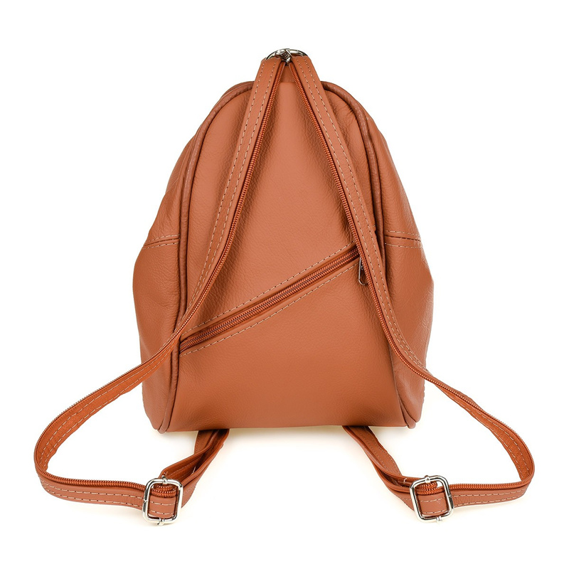 Plecak damski skórzany torebka 2w1 rudy Beltimore 019