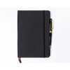 Czarny notes w twardej oprawie formacie A5 zadrukowany w kropki - Peterson