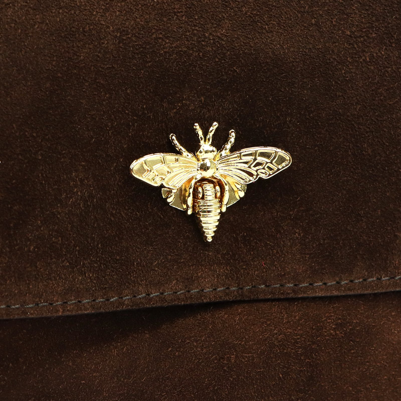 Damska skórzana mała zgrabna listonoszka torebka przez ramię Luka