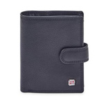 Zamykany pionowy Skórzany męski portfel Nordee