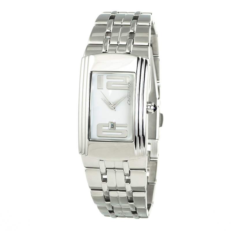 Zegarek CHRONOTECH CT7017L-06M. Kwarcowy, Kolor biały. Kobieta.