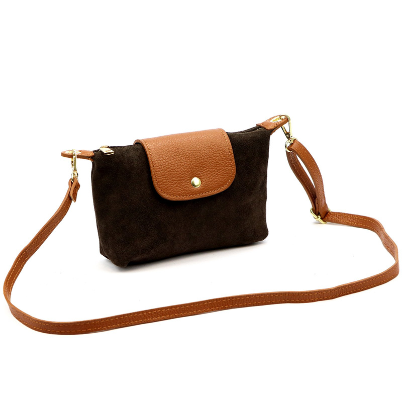 Vera Pelle damska listonoszka torebka na ramię z kieszenią