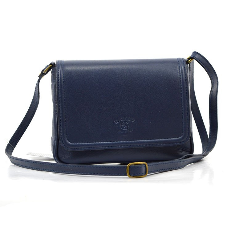 Skórzana damska klasyczna elegancka listonoszka