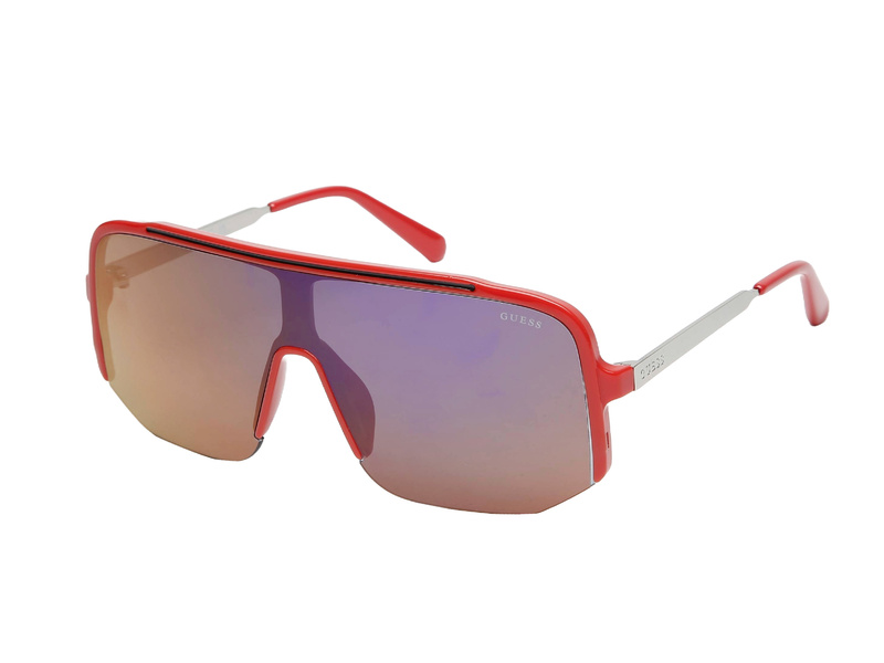 Okulary GUESS GO00054-0066C. Okulary przeciwsłoneczne, Kolor czerwony. Mężczyzna.