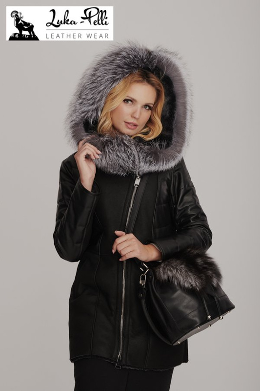 Naturalny kożuch damski "SAMANTA FOX LONG"