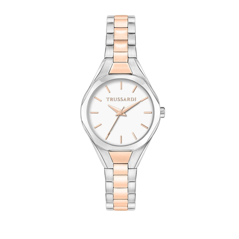 Zegarek TRUSSARDI R2453157509. Kwarcowy, Kolor szary. Kobieta.