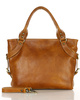 Torebka biznesowa damska kuferek skórzany premium bag - MARCO MAZZINI camel