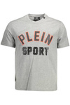 T-SHIRT MĘSKI Z KRÓTKIM RĘKAWEM PLEIN SPORT SZARY