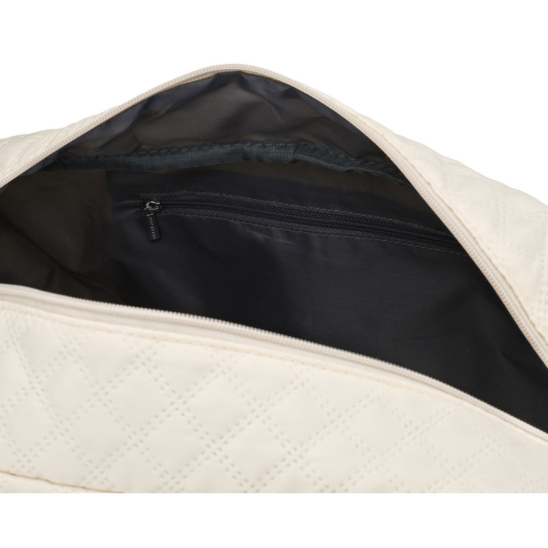 Sportowa, treningowa torba w beżowym kolorze wykonana z poliestru - Peterson