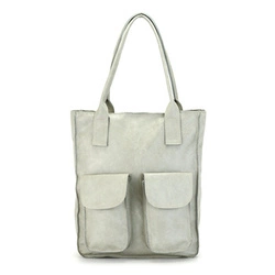 Angelo Torebka Skórzana Damska Shopperbag Duża A4 Na Ramię Do Ręki