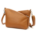 Modna damska skórzana listonoszka torebka na ramię z kieszenią Luka