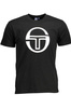 SERGIO TACCHINI MĘSKA KOSZULKA Z KRÓTKIM RĘKAWEM W KOLORZE CZARNYM