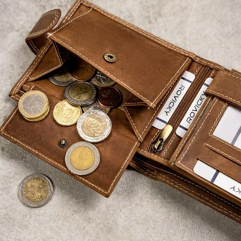 Skórzany męski portfel Wild ANIMALS N992L-CHM-SHE