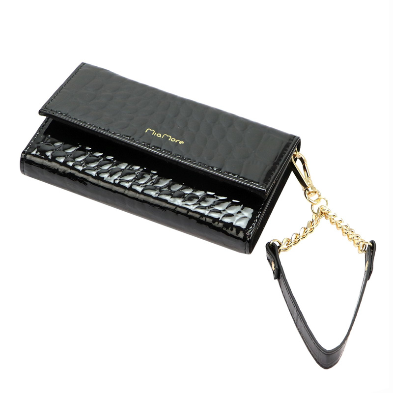 MiaMore etui na telefon skóra naturalna IPHONE 11 case z łańcuszkiem