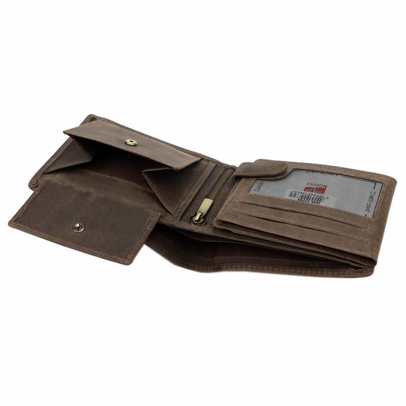 Skórzany męski portfel Nordee HJORT N992