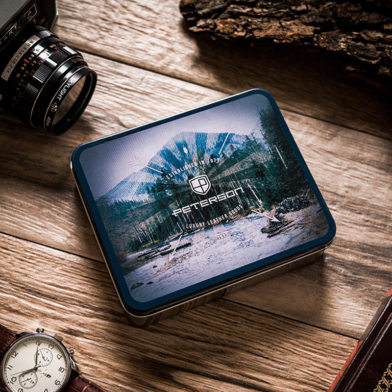 Skórzany męski portfel Peterson PTN 304E HUNTER