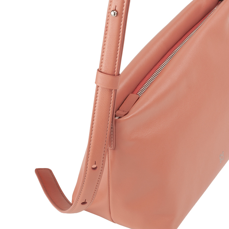 DuDu damska listonoszka skóra naturalna torebka na ramię z kieszenią