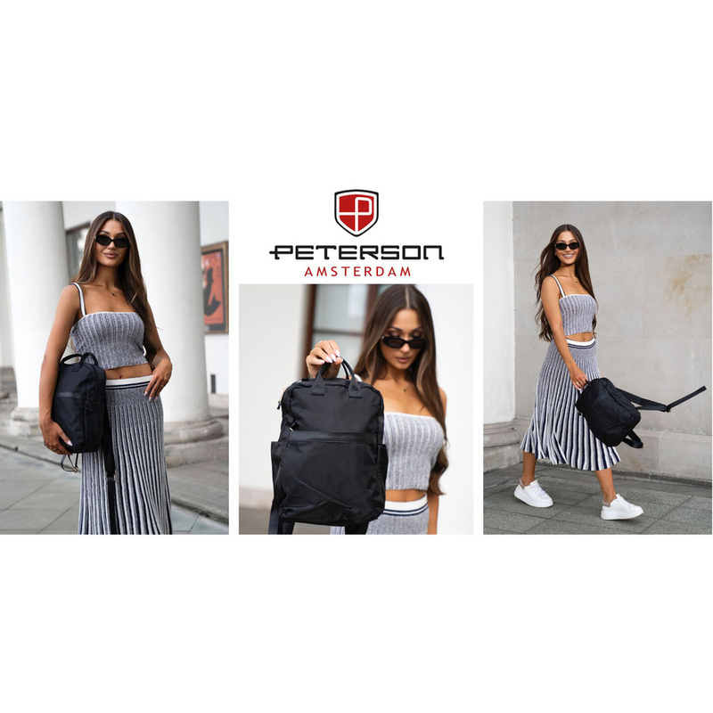 Materiałowy plecak męski Peterson PTN JN-08