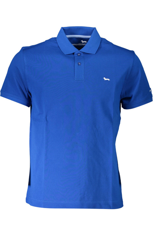 HARMONT & BLAINE POLO Z KRÓTKIM RĘKAWEM MĘSKIE NIEBIESKIE