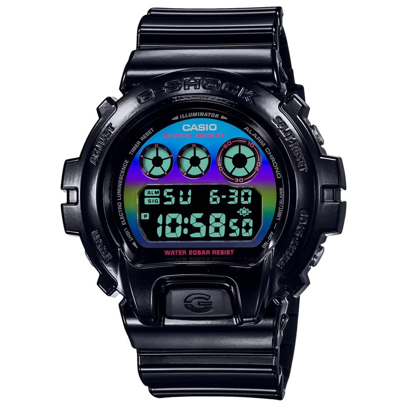 Zegarek CASIO DW6900RGB1ER. Kwarcowy, Kolor czerwony. Mężczyzna.