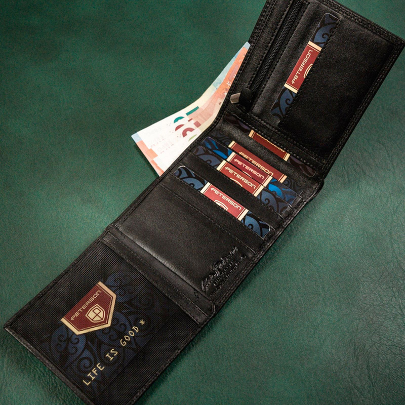 Skórzany męski portfel Peterson MR-08-CN