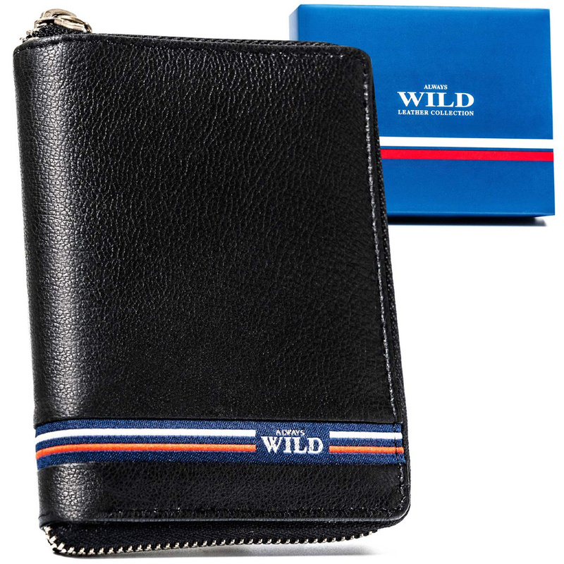 Elegancki męski portfel skórzany RFID Always Wild